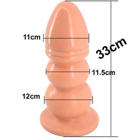 Huge Anal Plug Flesh 33cm Height 12.7cm Diameter Butt Plugs