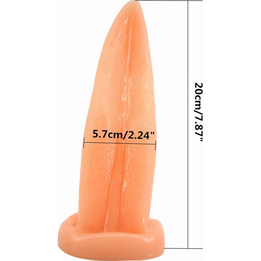 FAAK Adult Toys Flesh Tongue Shape Anal Plug Flesh FAAK045-FLE