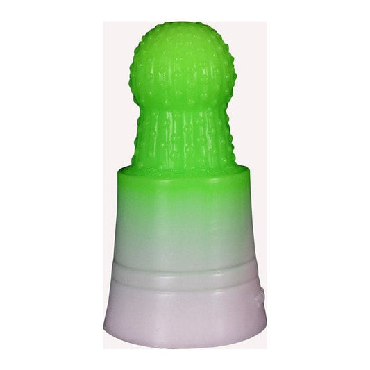 FAAK Adult Toys Green Prickly Pear Anal Plug Green