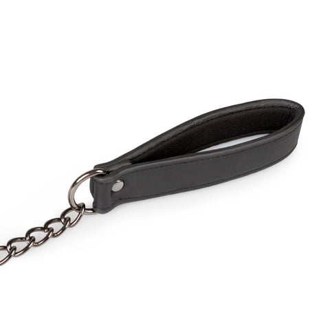 Collar With Nipple Chains Made From Faux Leather > Bondage Gear > Collars