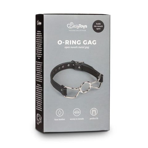 Metal O-Ring Mouth Gag for Bondage and Sensory Play Gags