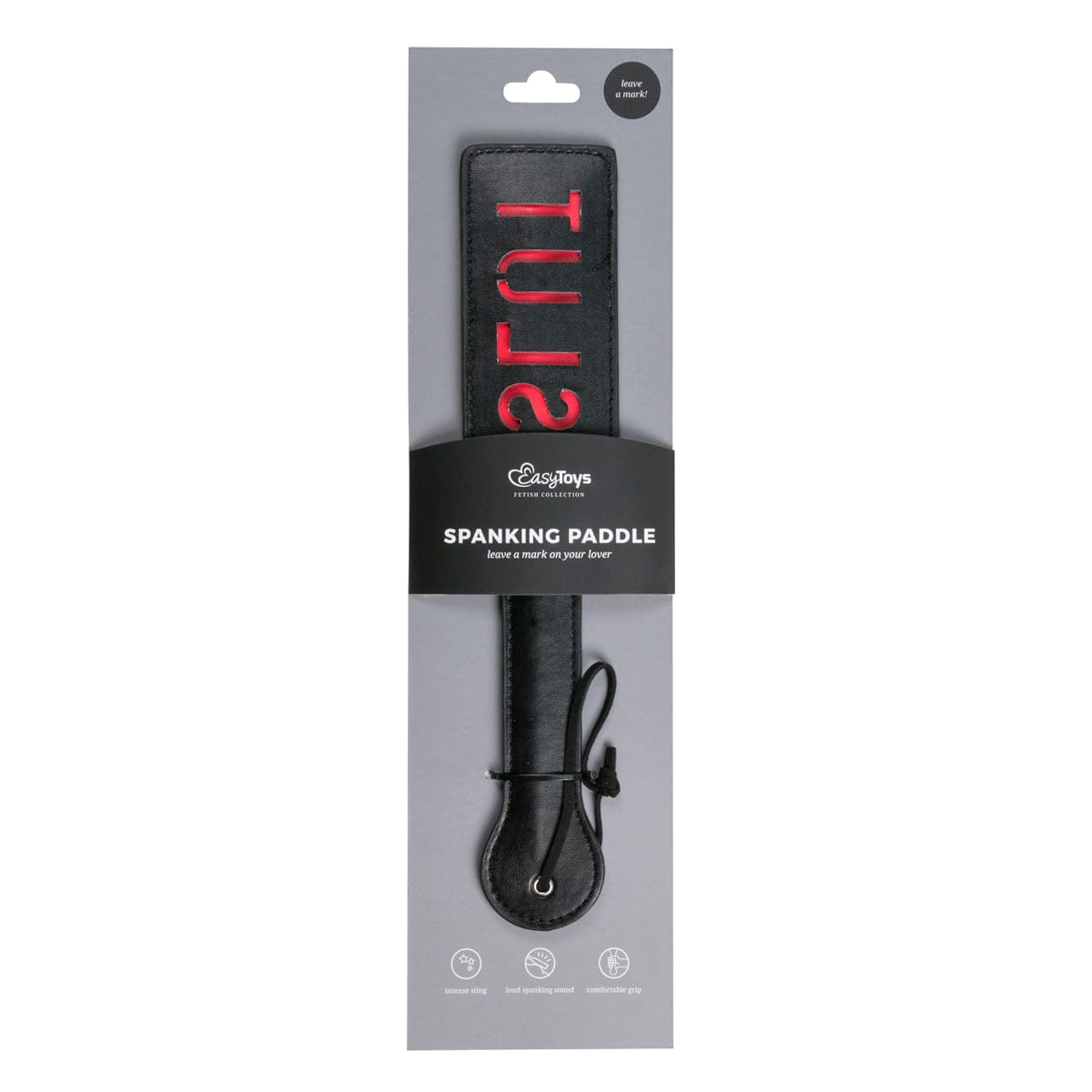 Fetish Collection Adult Toys Black Paddle Slut Black 8718627527474