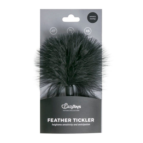 Tickler Black Small Feather Teaser for Sensational Foreplay Whips & Paddles
