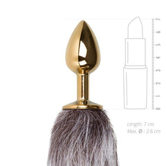 Fetish Collection Adult Toys Gold Fox Tail No. 5 - Gold Plug 8718627526033