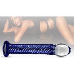 Glass Romance Adult Toys Blue Glass Romance 7 Blue 7.5in 6970260902847