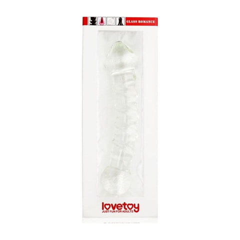 Glass Romance 5 Clear 7in Glass Dildo for Unique Sensation DONGS Glass