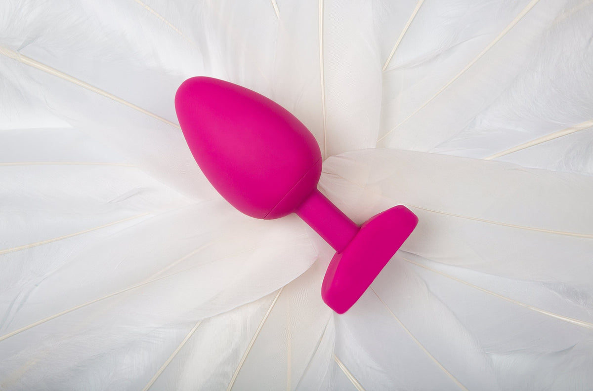 Gplug Large Bioskin Sweet Raspberry 1.54 Inch (3.9cm) Realistic Texture Butt Plug > Anal Range > Butt Plugs