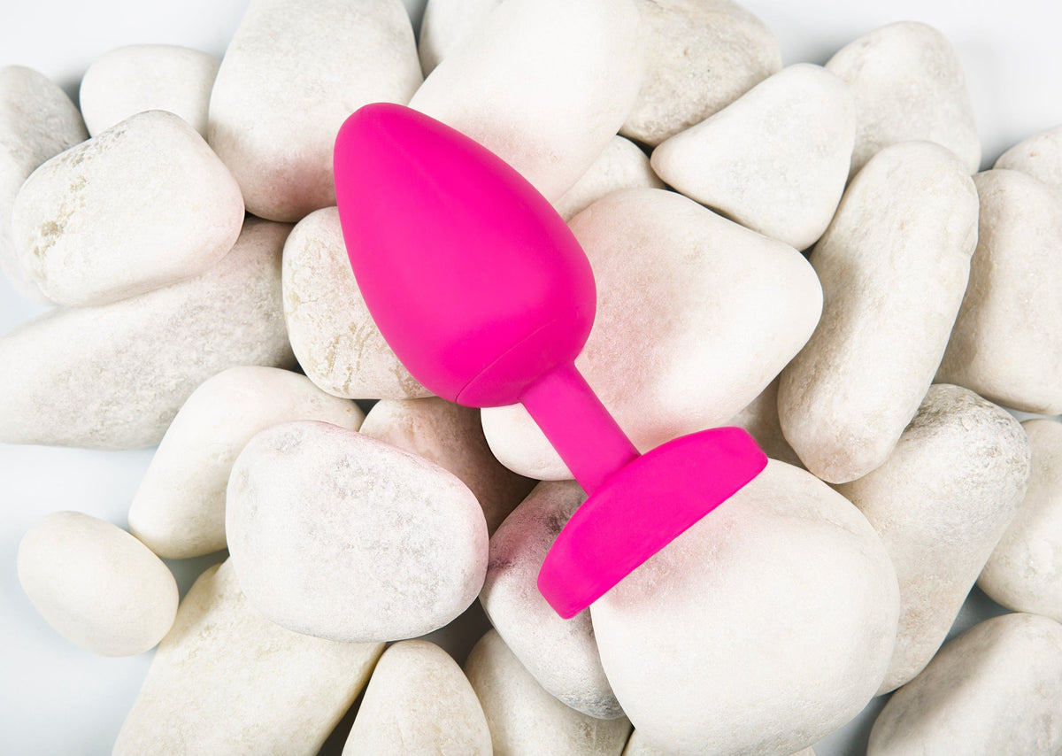 Gplug Large Bioskin Sweet Raspberry 1.54 Inch (3.9cm) Realistic Texture Butt Plug > Anal Range > Butt Plugs