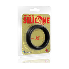 Ignite Adult Toys Black Wide Donut Black Cock Ring 44mm 752875951306