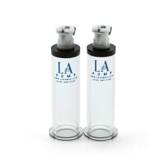 LA Pump Adult Toys Clear Nipple Enlargement Cylinders 0.62in 855342005073