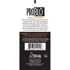 Little Genie LOTIONS & LUBES ProBlo Oral Pleasure Gel - Peach Flavoured Blowjob Gel - 29 ml Tube 685634110556