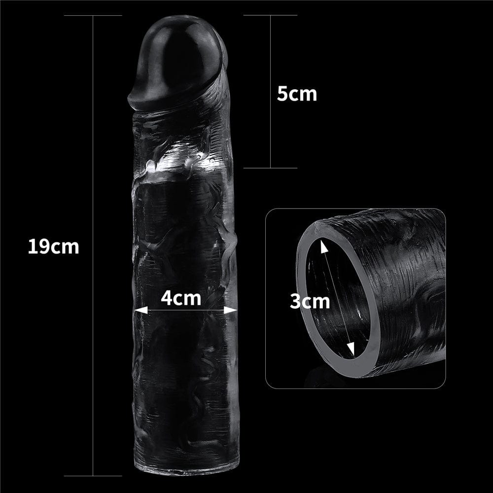 Lovetoy Adult Toys Clear Flawless Clear Penis Extender Sleeve Plus 2in 6970260909136