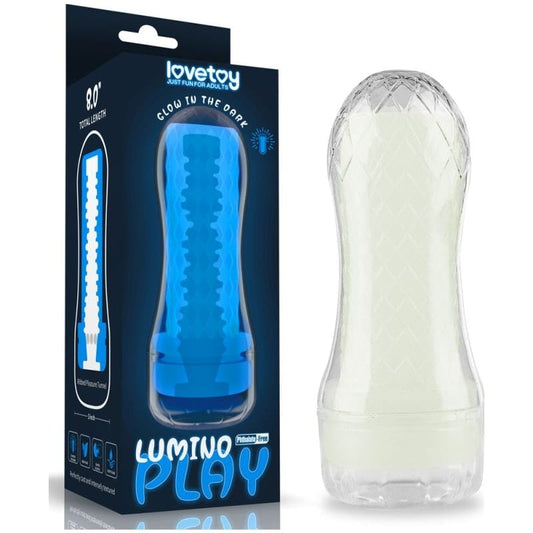 Lovetoy Adult Toys Clear Lumino Play Ribbed Masturbator 6970260907354