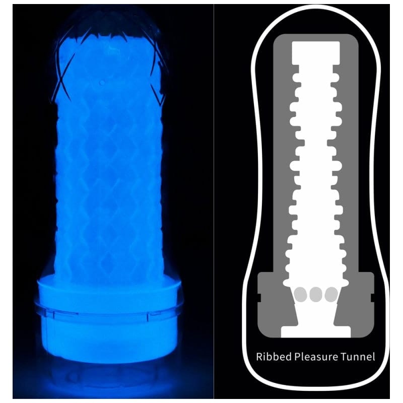 Lovetoy Adult Toys Clear Lumino Play Ribbed Masturbator 6970260907354