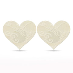 Lovetoy Adult Toys Nude Lace Heart and Flower Nipple Pasties Twin Pack 6970260909662