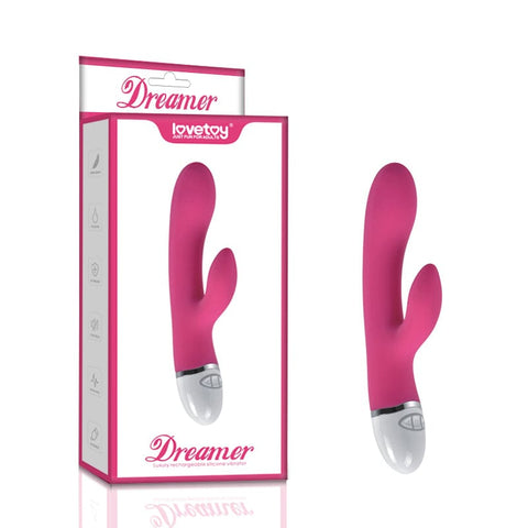 Dreamer 7 Mode Silicone Rechargeable Rabbit Vibrator in Pink VIBRATORS-RABBIT