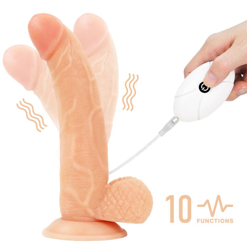 Lovetoy STRAP-ONS Flesh Ingen Vibrating Easy Strap-On Set -  21.6 cm (8.5'') Vibrating Strap-On 6970260908689