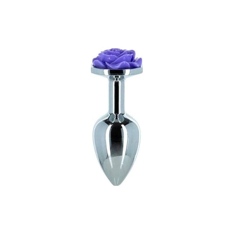 Purple Rose 3 Inch Metal Butt Plug for Enhanced Pleasure Butt Plugs