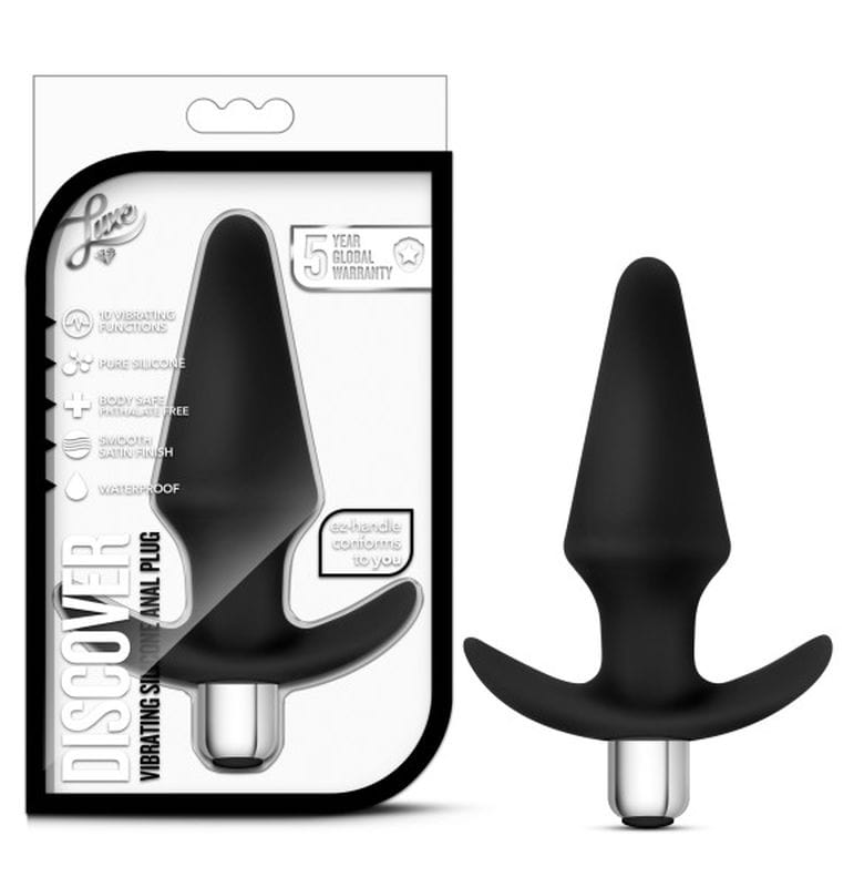 Luxe Adult Toys Black Luxe Discover Black 702730687017