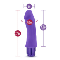 Luxe Marco Purple Vibrating Toy 7.75 Inch Length DONGS Vibrating