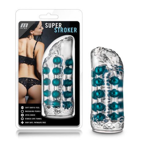 M for Men Super Stroker Clear Strokers - Manual