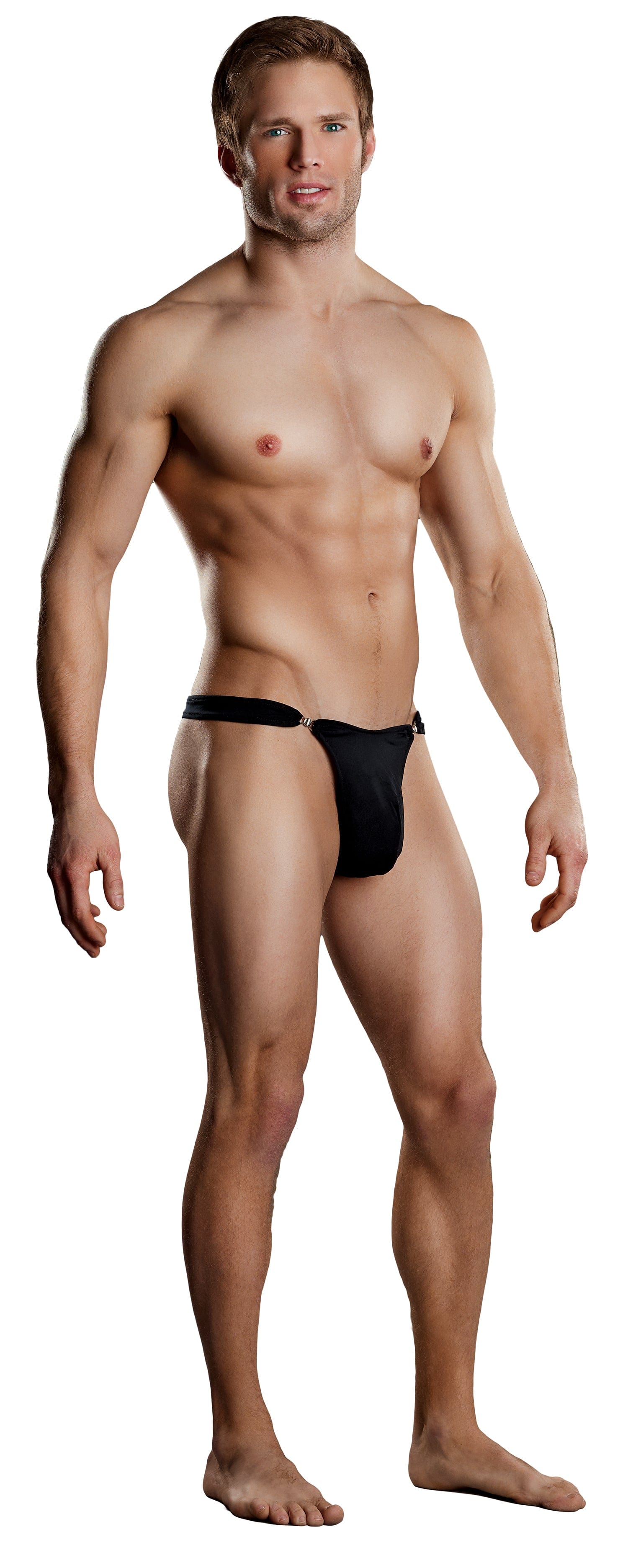 Male Power Lingerie Black / Large/Extra Large Male Power Bong Clip Thong 845830048255