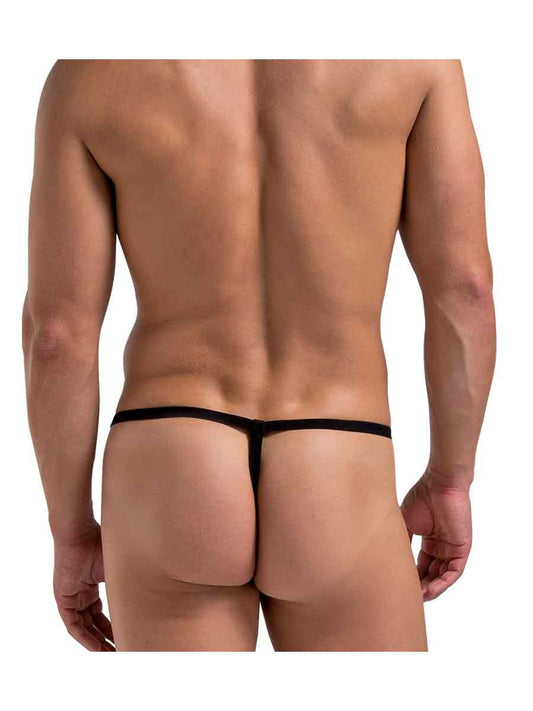 Male Power Lingerie Black / One Size Tape Measure Novelty G String Black 845830010153