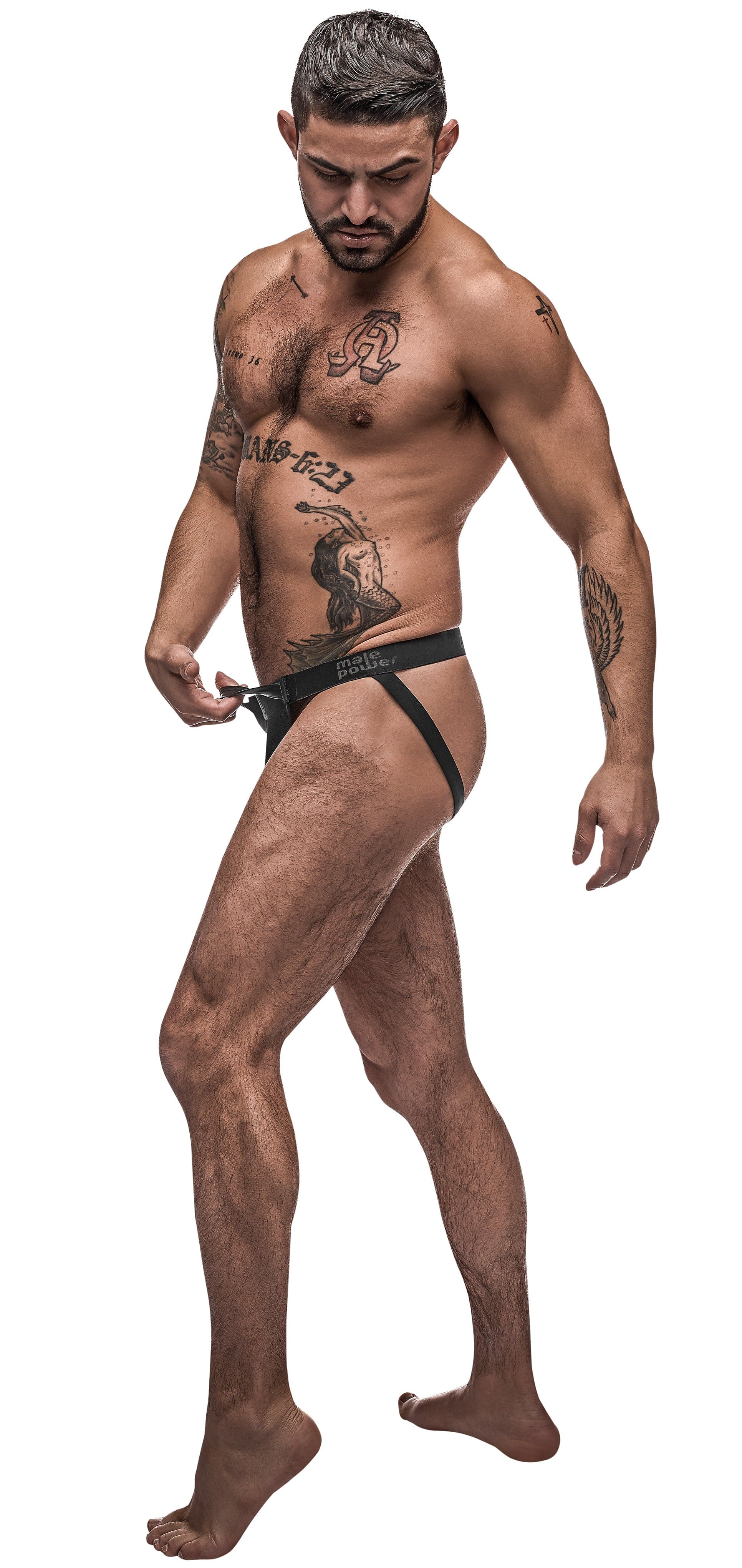 Male Power Lingerie Black / Small/Medium Male Power Grip and Rip Off Jock 845830082327