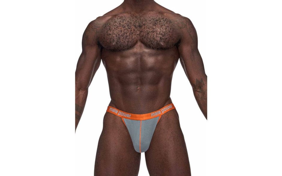 Male Power Lingerie Grey / Large/Extra Large Male Power Casanova Uplift Micro Thong Grey