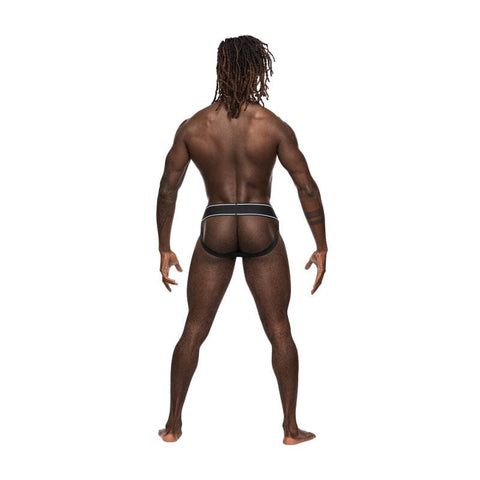 Male Power Modal Rib Jock White for Men Jockstraps