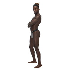 Male Power Lingerie Male Power Sexagon Micro V Thong Grey