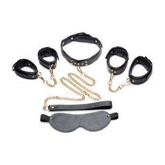 Master Series Adult Toys Black Golden Submission Bondage Set Black 848518040008