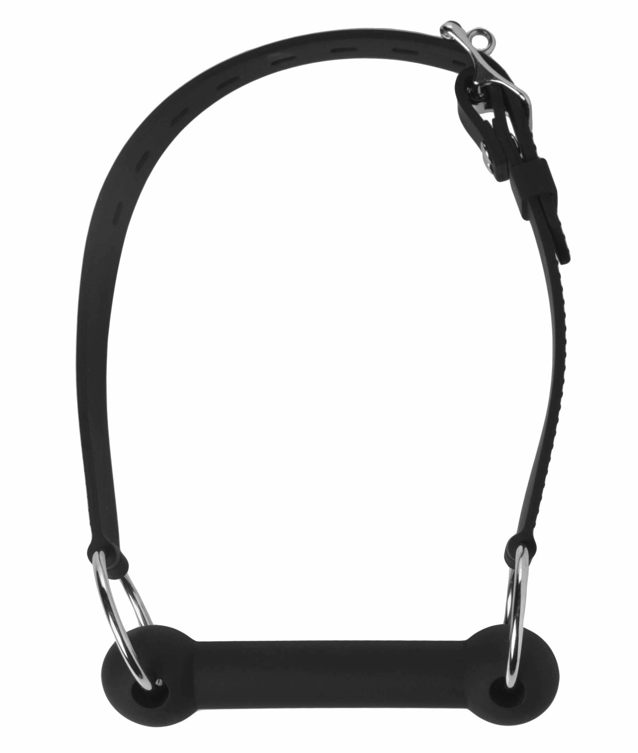 Master Series Adult Toys Black Mr Ed Locking Silicone Bit Gag 848518010612