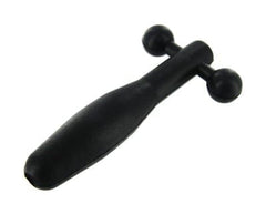 Master Series Adult Toys Black Silicone Cum-Thru Barbell Penis Plug 848518006226