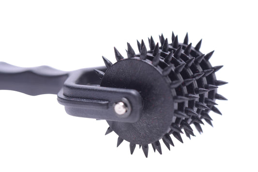 Master Series Adult Toys Black Spiked 5 Row Pinwheel 848518022264