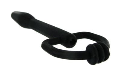 Master Series Adult Toys Black The Hallows Cum-Thru D-Ring Penis Plug 848518006233