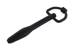 Master Series Adult Toys Black The Hallows Cum-Thru D-Ring Penis Plug 848518006233