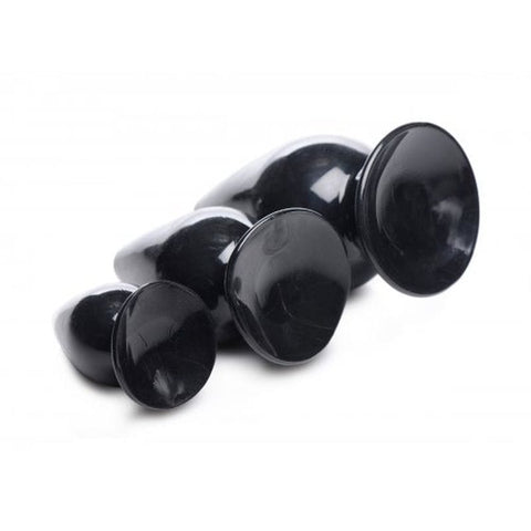 Triple Cones 3 Piece Anal Plug Set in Black > Anal Range > Butt Plug Kits