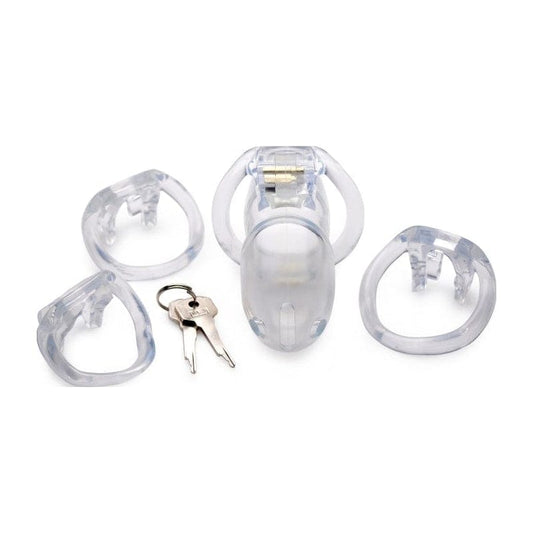 Master Series Adult Toys Clear / Large Clear Captor Chastity Cage - Large 848518037190