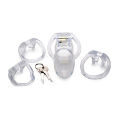 Master Series Adult Toys Clear / Large Clear Captor Chastity Cage - Large 848518037190