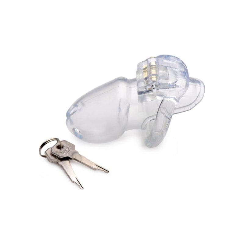 Master Series Adult Toys Clear / Large Clear Captor Chastity Cage - Large 848518037190