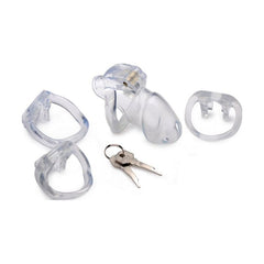 Master Series Adult Toys Clear / Medium Clear Captor Chastity Cage - Medium 848518037183