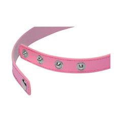 Master Series Adult Toys Pink Kinky Kitty Ring Slim Choker Pink 848518043603