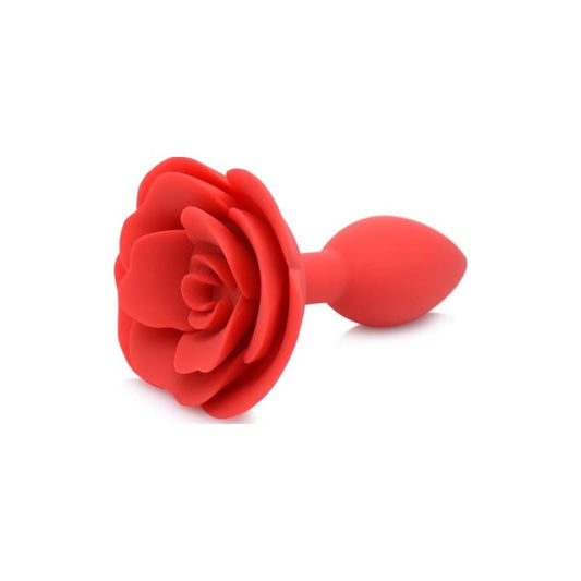 Master Series Adult Toys Red / Medium Booty Bloom Silicone Rose Plug Medium Red 848518043634