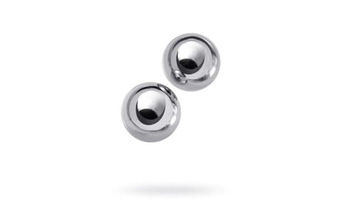 Silver Metal 2 Piece Vaginal Balls 2.5cm Adult Pleasure Toy KEGEL TOYS