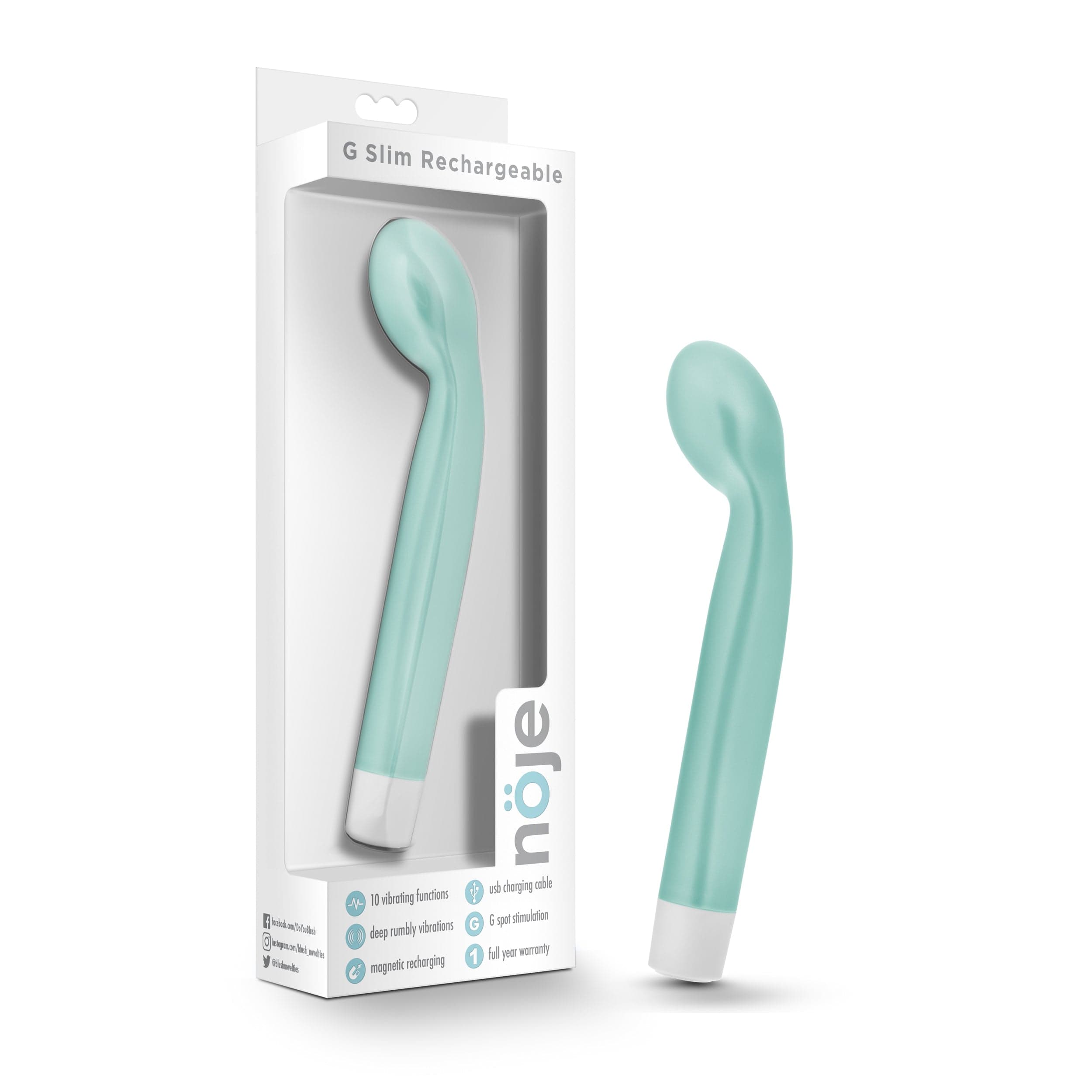 Noje Adult Toys Teal Noje G Slim Rechargeable Sage 819835021629