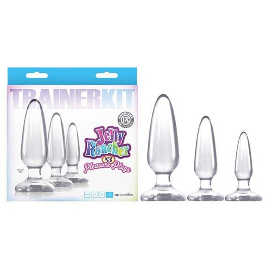 NS Novelties ANAL TOYS Jelly Rancher Trainer Kit - Clear Butt Plugs - Set of 3 Sizes 657447099533