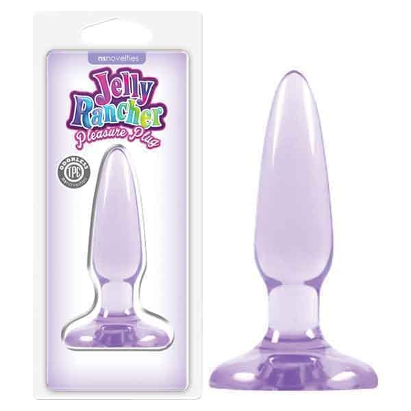 Jelly Rancher Pleasure Plug 8.1 cm Mini Butt Plug for Anal Play Purple Butt Plugs