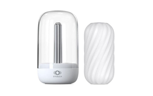 OTouch Adult Toys Clear DECOR 2 Masturbator Sleeve w UV Sterilization and Heating Unit
