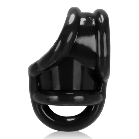 Ballsling Ball Split Sling in Black for Enhanced Comfort and Support Cockrings